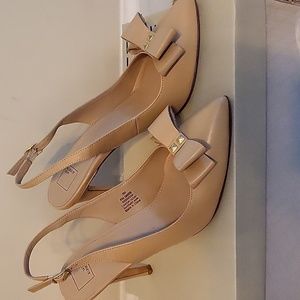 14th & Union nude slingback pump, size 8